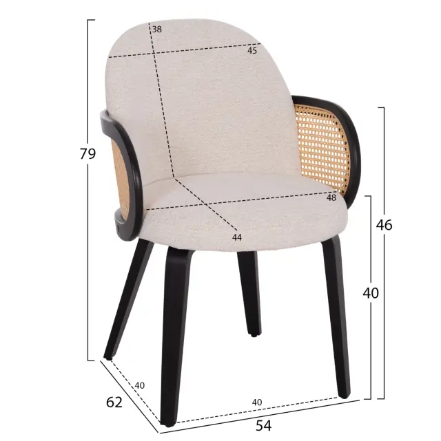 ΠΟΛΥΘΡΟΝΑ ΤΡΑΠΕΖΑΡΙΑΣ FB918246.02 PLYWOOD ΜΑΥΡΟ--ΕΚΡΟΥ ΥΦΑΣΜΑ 54x62x79Υεκ. 2