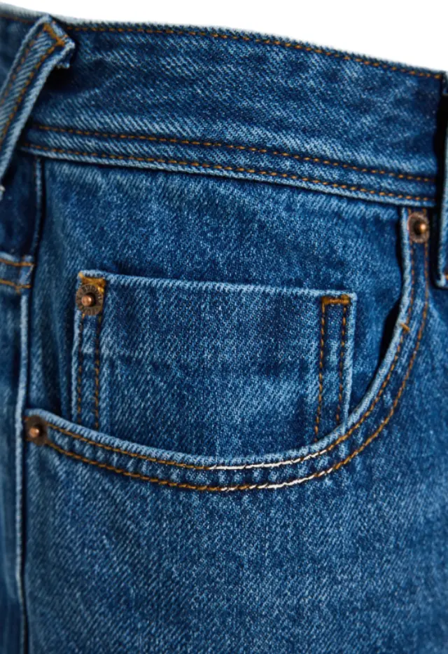 FunkyBuddha ανδρικό ψηλόμεσο παντελόνι τζιν loose Oslo FBM014-087-02-1 2