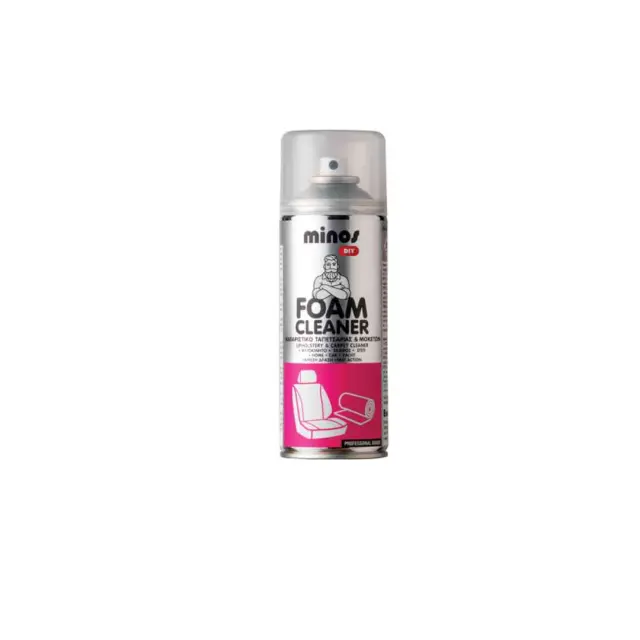 MINOS FOAM CLEANER Καθαριστικός Αφρός Ταπετσαρίας και Μοκετών Άμεσης Δράσης 400 ml