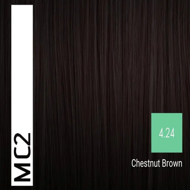 Sensus MC2 Permanent Hair Color 4.24 Chestnut Brown 100ml - (μόνιμη βαφή χωρίς αμμωνία καστανό μαονί) 2