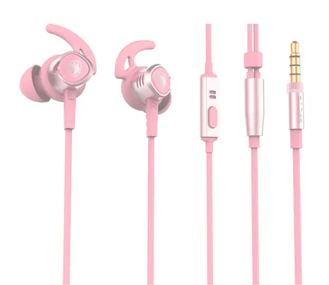SADES gaming earphones Wings 20, 12mm, 3.5mm, 1.2m, Ρόζ 3