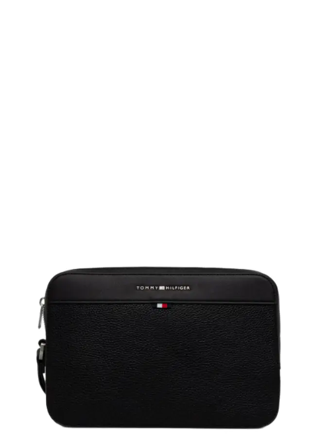 Ανδρική Τσάντα Χειρός Tommy Hilfiger AM0AM14822-BDS Μαύρη Μαύρο - One Size