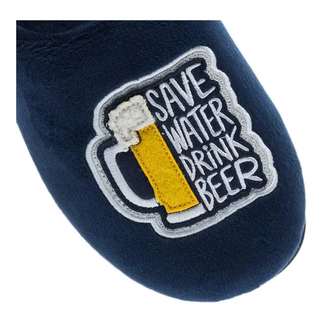 Parex Ανδρικές Παντόφλες Drink Beer, Χρώμα Μπλε 3
