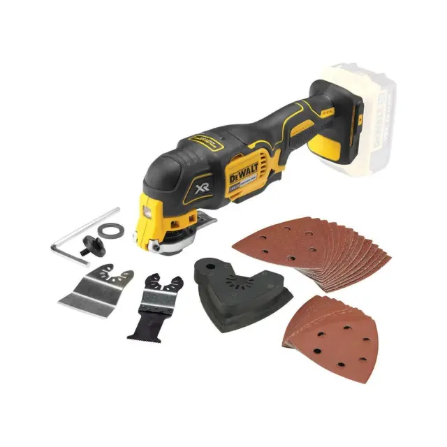 DeWalt DCS355N - Πολυεργαλείο Μπαταρίας Brushless 18V (Xωρίς Μπαταρία + Φορτιστή) με Ρυθμιζόμενο Διακόπτη
