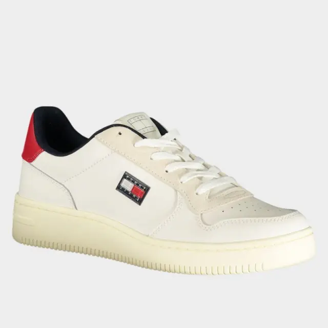 Tommy Hilfiger - Ανδρικά Sneakers Tjm Retro Basket EM0EM01681-YBL Λευκό/Κόκκινο - 46 2