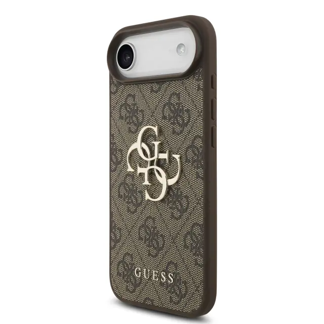 Guess PU 4G Metal Logo Case for iPhone Air Brown 2