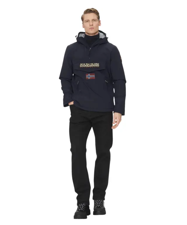 Napapijri - Ανδρικό Μπουφάν Χειμωνιάτικο Anorak Rainforest Pocket 2 Regular Fit NP0A4GMD-176 Μπλε - XL 3