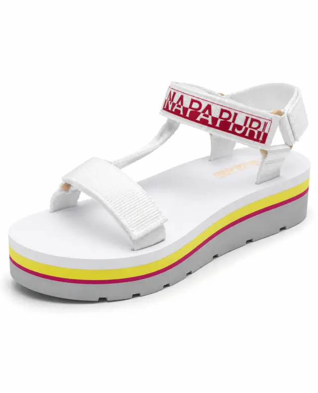 Napapijri Γυναικεία Λευκά Platform Sandals - EU 39 2