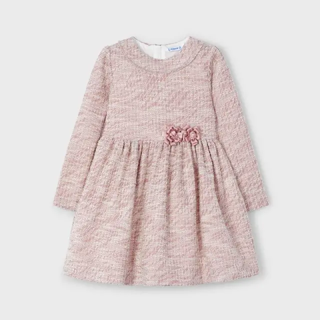 Baby 6 μηνών έως 4 ετών Φόρεμα tweed ροζέ