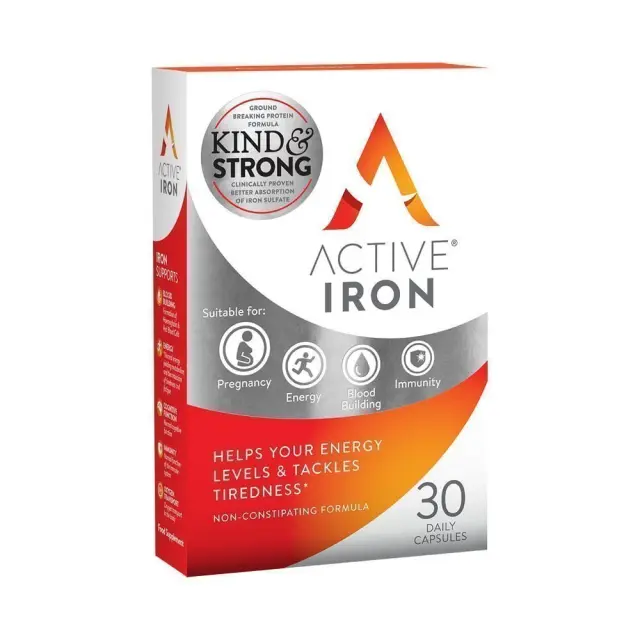 Active Iron Συμπλήρωμα Διατροφής με Σίδηρο 25mg σε Κάψουλες