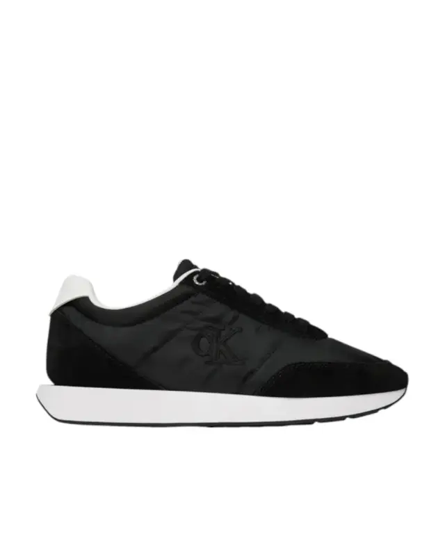 Calvin Klein - Γυναικεία Sneakers Retro Runner Lace Up Nylon Mgn YW0YW01990-0GM Μαύρο