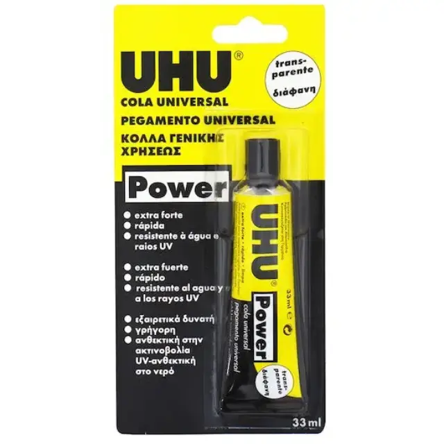 UHU Κόλλα Gel Power Γενικής Χρήσης 33ml Διάφανη