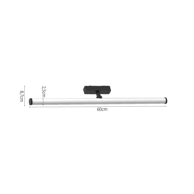 InLight Φωτιστικό LED 20W 3000K για Ultra-Thin μαγνητική ράγα σε μαύρη απόχρωση D:80x8,7cm (T04201-BL) 3