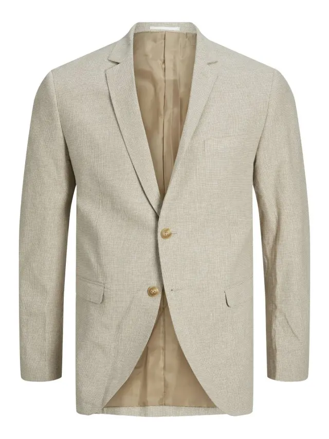 JPRRIVIERA LINEN BLAZER SLIM FIT SN Petrified Oak