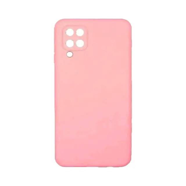 Θήκη Σιλικόνης OEM Liquid Silicone για Samsung Galaxy A12 / M12 Ροζ