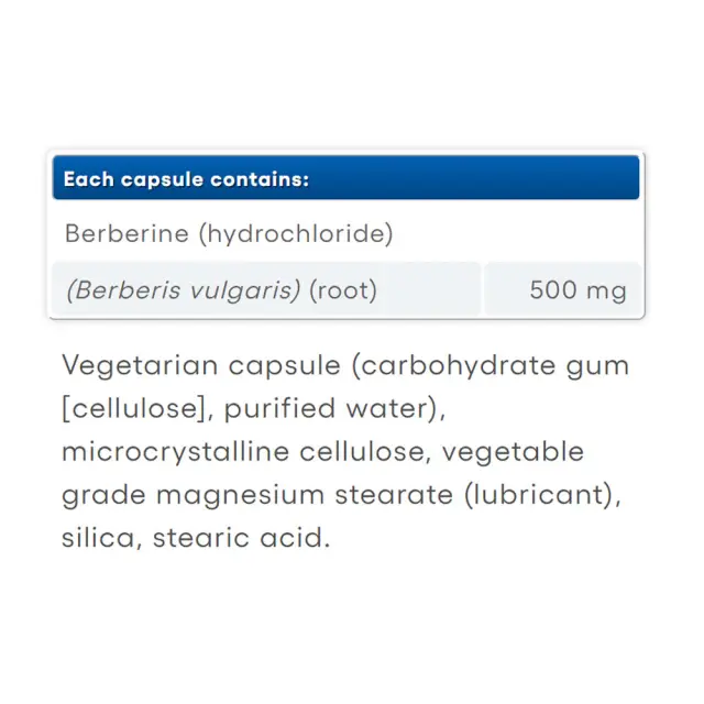 Natutal Factors WellBetX Berberine 500mg, 60 Capsules 2