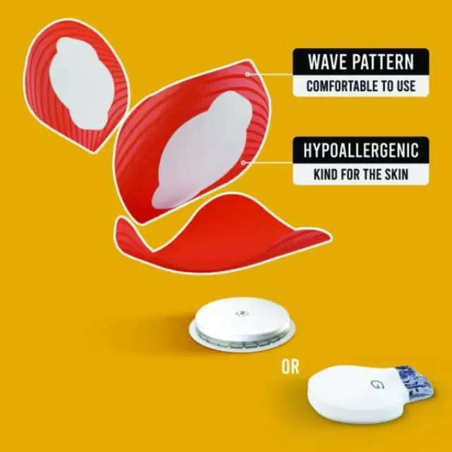 Not Just a Patch Original Αδιάβροχο Αυτοκόλλητο για Αισθητήρα Freestyle Libre 2 Plus, Medtronic Guardian, Sibionics GS1 & Medtrum TouchCare Nano 20τμχ – Πορτοκαλί 2