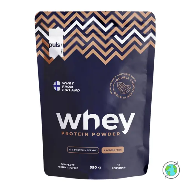 Whey Πρωτεΐνη Χωρίς Λακτόζη Διπλή Σοκολάτα 73% - Puls Nutrition - 500gr 6430056599908