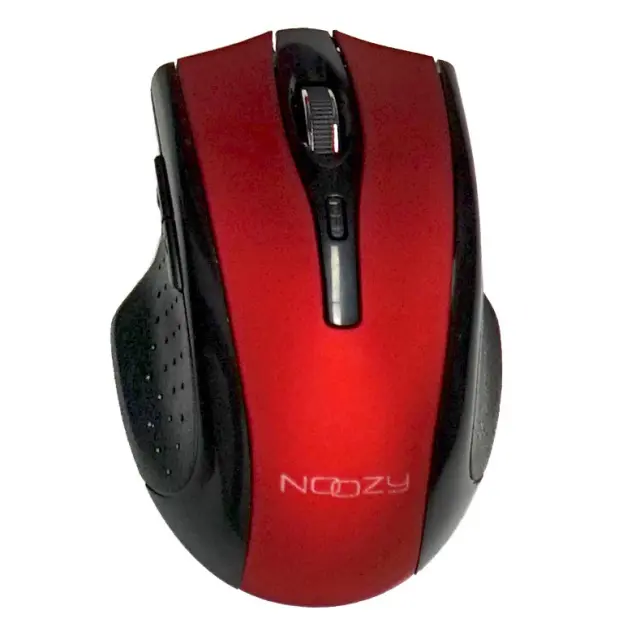 Ασύρματο Ποντίκι Noozy SW-16 USB 6D 2.4GHz με 6 Πλήκτρα και 1600DPI Μαύρο-Κόκκινο 3