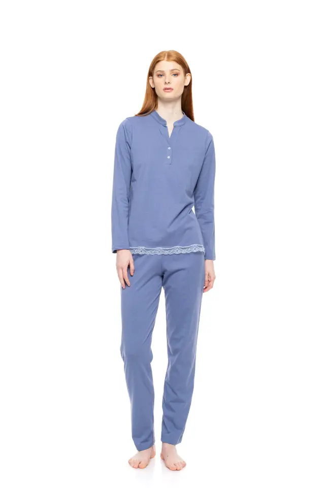 W1734 - Cosmos Blue - PYJAMA NIGHT LOVERS SOLID