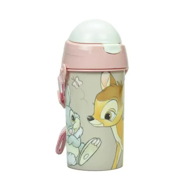 Gim Παγούρι Πλαστικό με Καλαμάκι Disney Animals Bambi 500ml (552-23209)