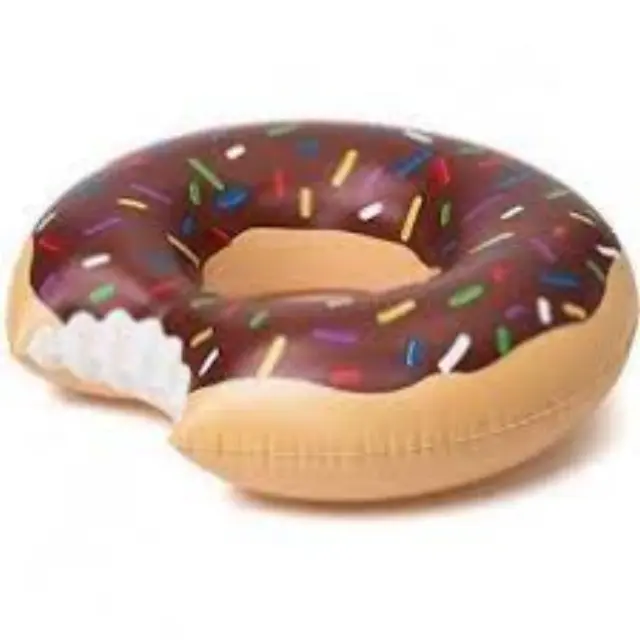 Φουσκωτό Στρώμα Donut (Coffee) 120x120cm