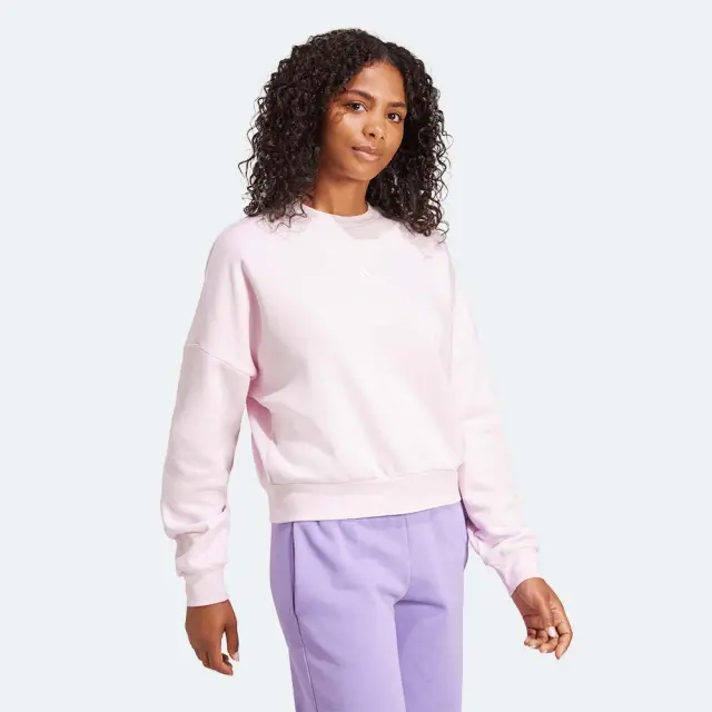 adidas Sportswear Women's Small Logo Feelcozy Sweatshirt Ροζ JI6063 (adidas Sportswear) 3
