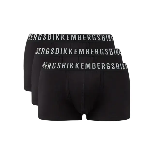 Bikkembergs Ανδρικό Boxer Classic Stretch Cotton - Τριπλό Πακέτο, Χρώμα Μαύρο - M