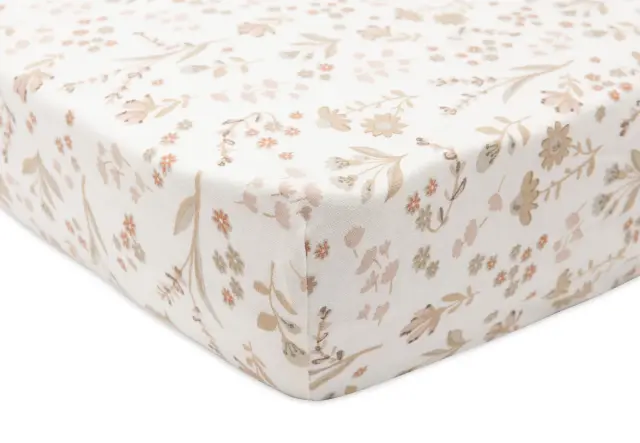 Jollein: Fitted Sheet - Jersey - Bloomy σεντόνι κούνιας με λάστιχο 70/75x140/150cm