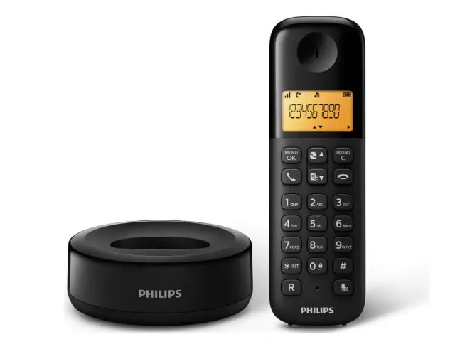 Ασύρματο τηλέφωνο Philips D1602B/01 Dual με λειτουργία handsfree 8517110000000000 3