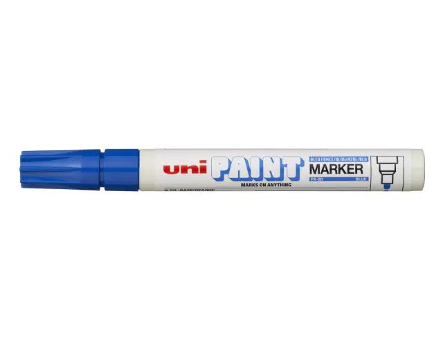 Μαρκαδόρος Σχεδίου Uni Paint Marker PX-20 Medium με πάχος μύτης 2.2-2.8mm - ΜπλεPX-20-MΠΛE