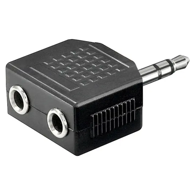 Μετατροπέας Stereo 3.5mm Σε 2 Stereo 3.5mm Θηλ. 02.008.0005 2