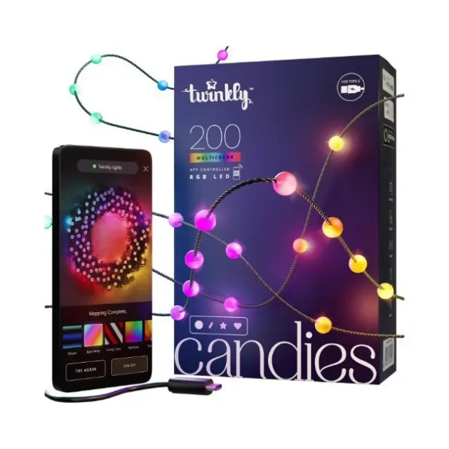 Twinkly Candies LED 200x 12m (TWKP200RGB-G)