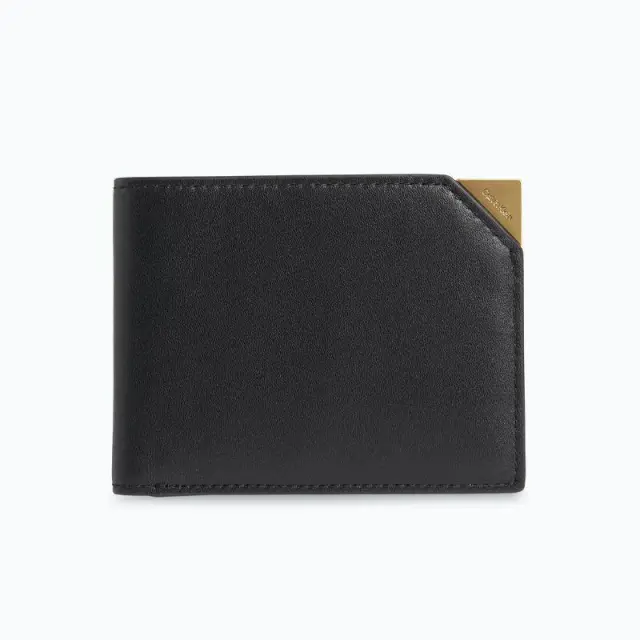 Calvin Klein - Ανδρικό Δερμάτινο Πορτοφόλι Cut Corner Bifold 6cc W/Bill K50K509984-BAX Μαύρο
