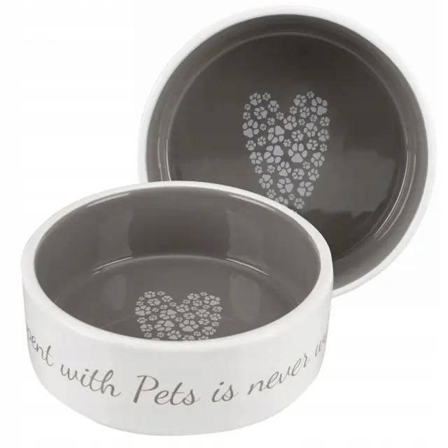 Trixie Πιάτο Κεραμικό Σκύλου & Γάτας Pet's Home Καφέ 0.8L/ 16 cm Μονόχρωμο 3