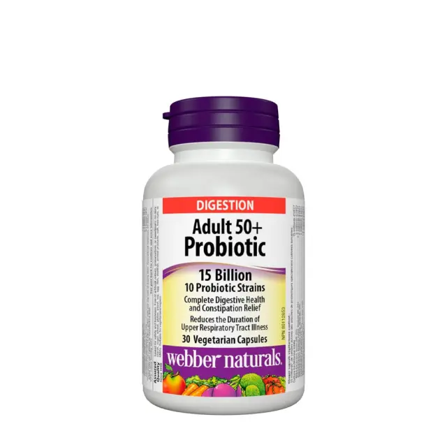 Webber Naturals Adult 50+ Probiotic 15 Billion