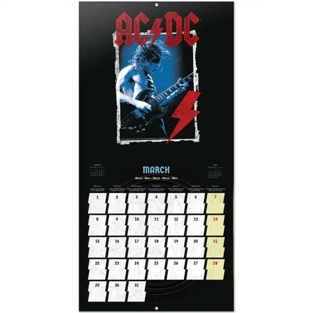 HMEΡΟΛΟΓΙΟ ΤΟΙΧΟΥ AC/DC 2027 30X30 CALENDAR CP27044 3