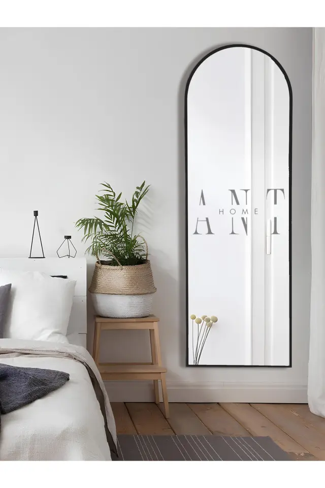 Stewehome Διακοσμητικός οβάλ καθρέφτης τοίχου MDF 180x60 cm 2