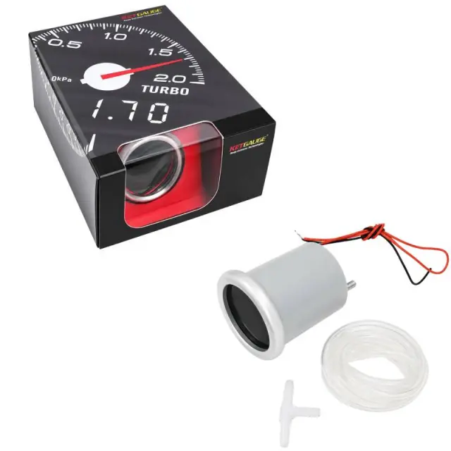Ket Gauge Όργανο Turbo Boost Αυτοκινήτου με Αισθητήρα - Turbo Boost Gauge with Sensor 42066