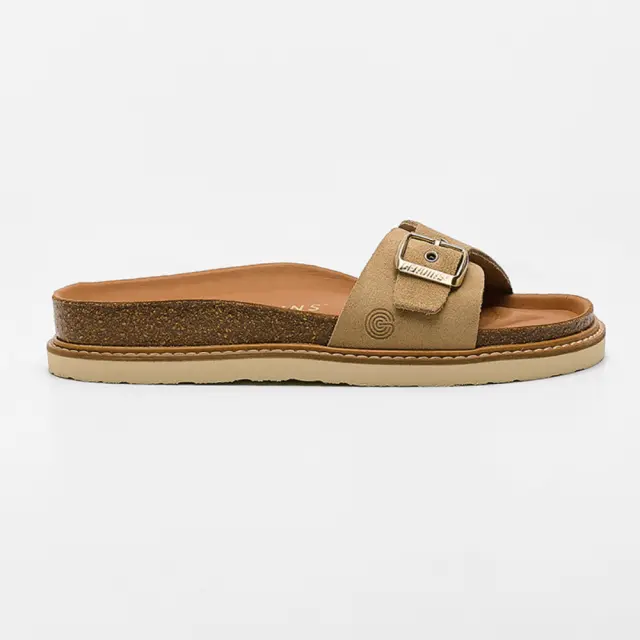 Genuins Πέδιλα Γυναικείο δέρμα Nubuck Μπεζ GEN/TORONTO VELOUR G106264 ALMOND