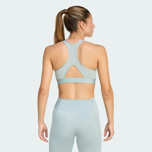 adidas Γυναικείο Αθλητικό Μπουστάκι Λευκό - M 2