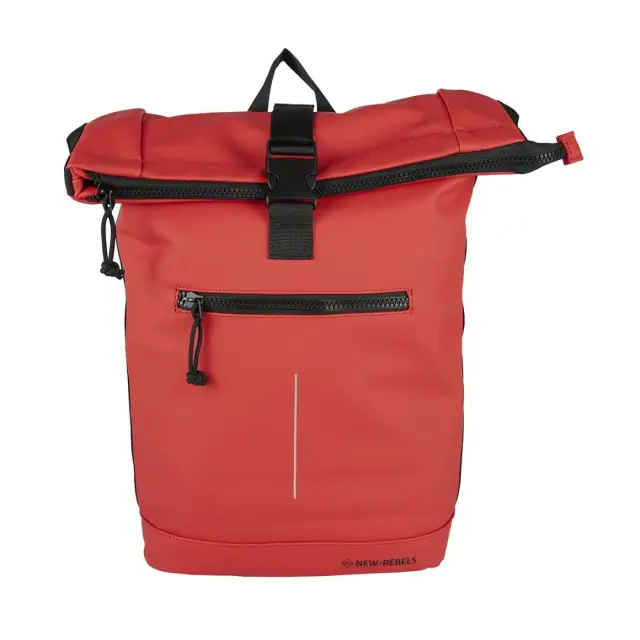 New Rebels Mart New York Roll-Top Backpack (L): Red 2