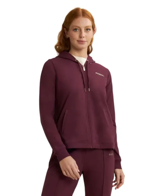 Freddy - Γυναικεία Ζακέτα Φούτερ Zip Rounded Waistband F25WCRS3-K92 Μπορντό - S