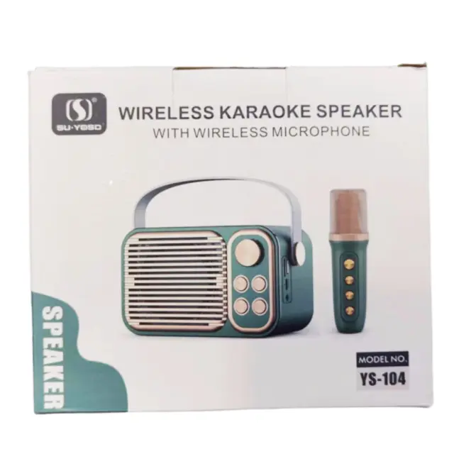 Rolinger Σύστημα Karaoke με Ασύρματo Μικρόφωνo WY-YS104 σε Πράσινο Χρώμα