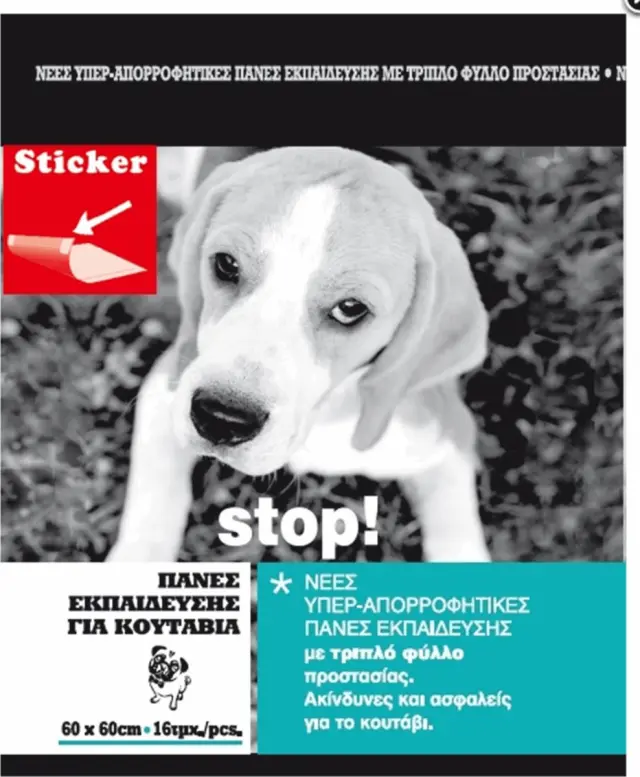 Pet Camelot Εκπαιδευτικές Πάνες με Αυτοκόλλητο 60x60εκ. 16τμχ