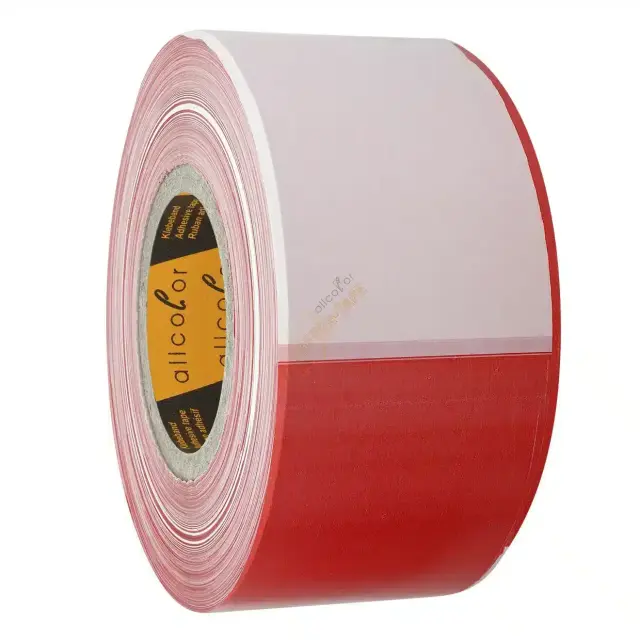 ALLCOLOR GAFFER-TAPE Barrier-Tape-Foil, non-adhesive - 80mm x 500m red / white (520-80/500)