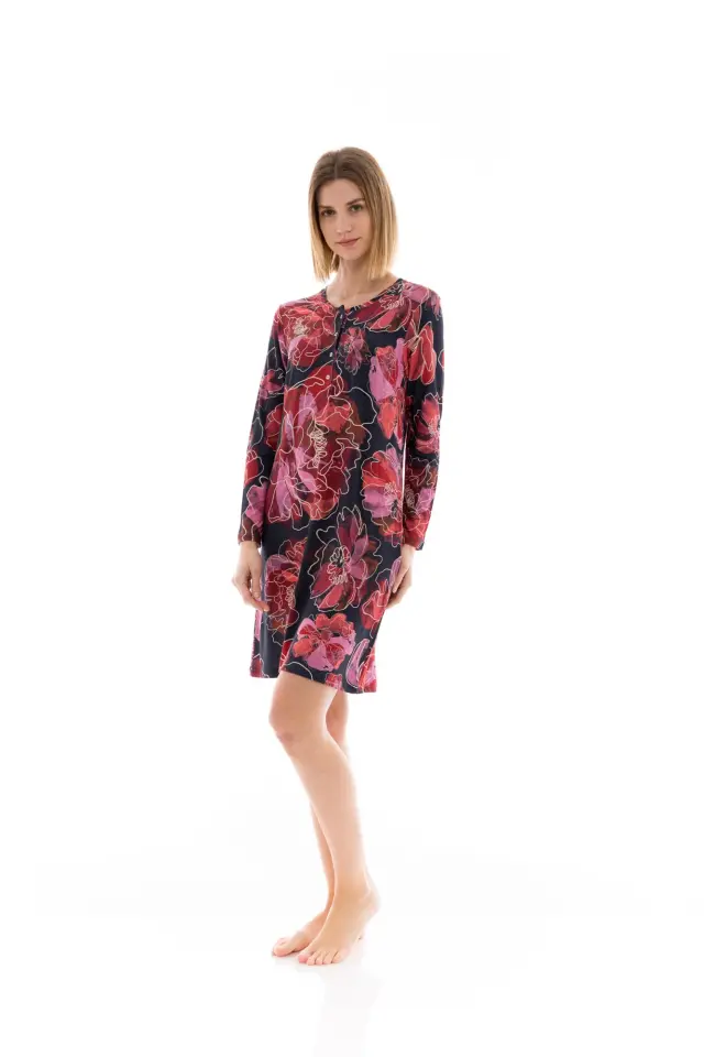 W1369 - Type - NIGHTGOWN MAGENTA FLOWER 2