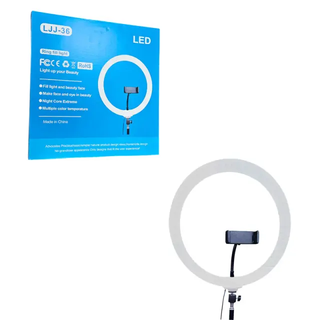 Φωτιστικό Δαχτυλίδι με Βάση Κινητού LJJ-30 - LED Ring Light with Phone Holder 030254