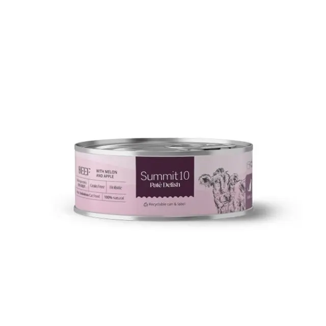 Summit10 Patè Delish Μοσχάρι 92% με Πεπόνι και Μήλο 85gr