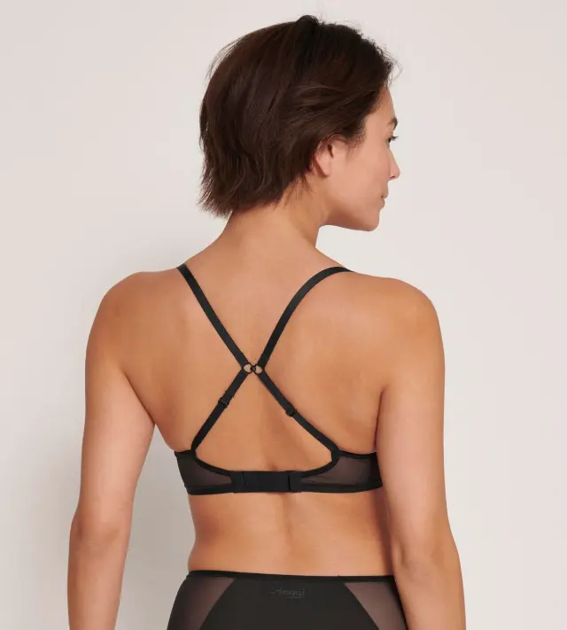 Sloggi Σουτιέν Bralette Soft Adapt PU Μαύρο 3